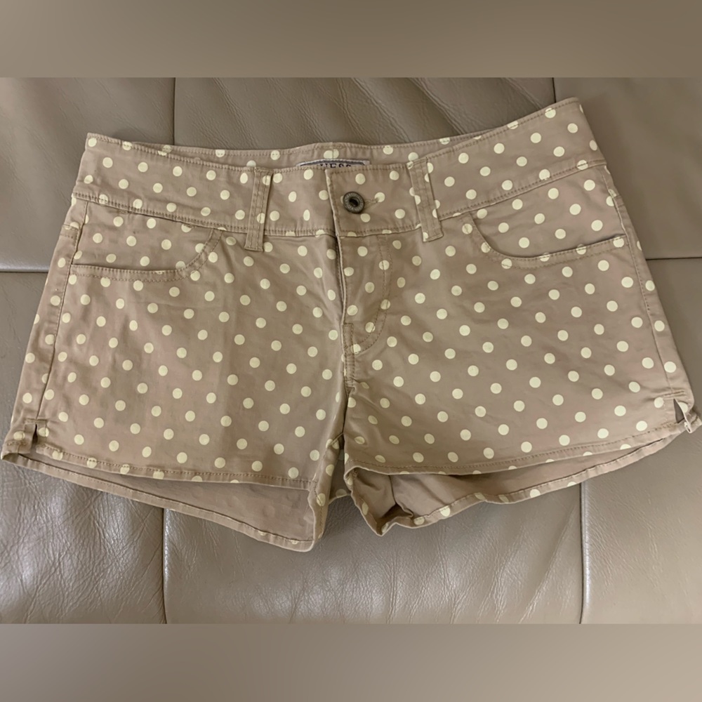Guess polka dot shorts.